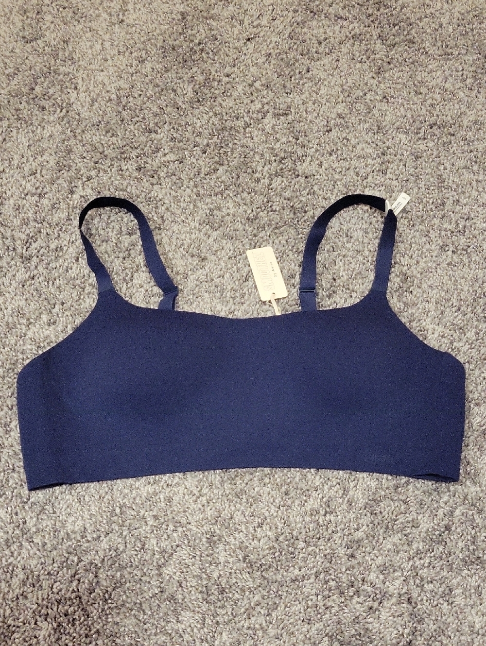 Aerie Navy Blue Smoothez Wireless Bra Size L NWT